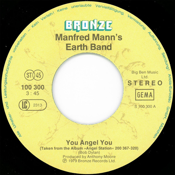 Manfred Mann's Earth Band - You Angel You | Bronze (100 300) - 3