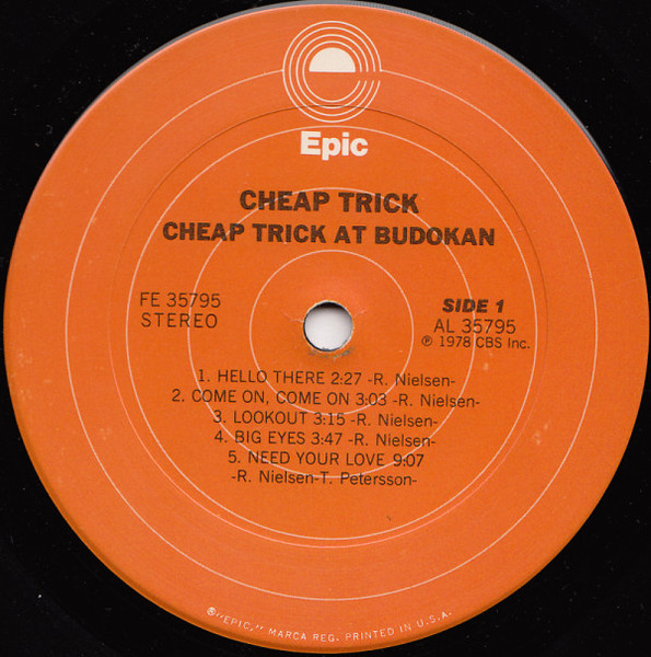 Cheap Trick - Cheap Trick At Budokan | Epic (FE 35795) - 3