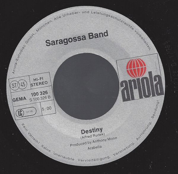 Saragossa Band - Rasta Man | Ariola (100 326) - 4