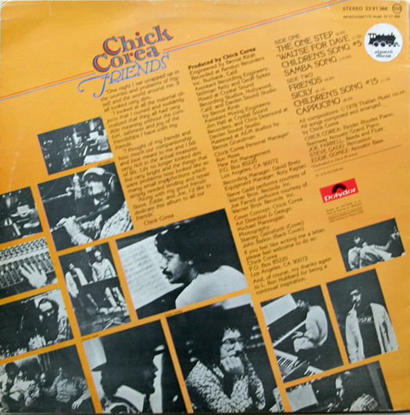 Chick Corea - Friends | Polydor (23 91 366) - 2 Chick Corea - Friends | Polydor (23 91 366) - 2