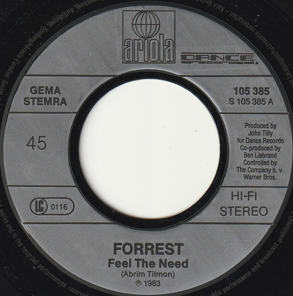 Forrest - Feel The Need | Ariola (105 385) - 3 Forrest - Feel The Need | Ariola (105 385) - 3