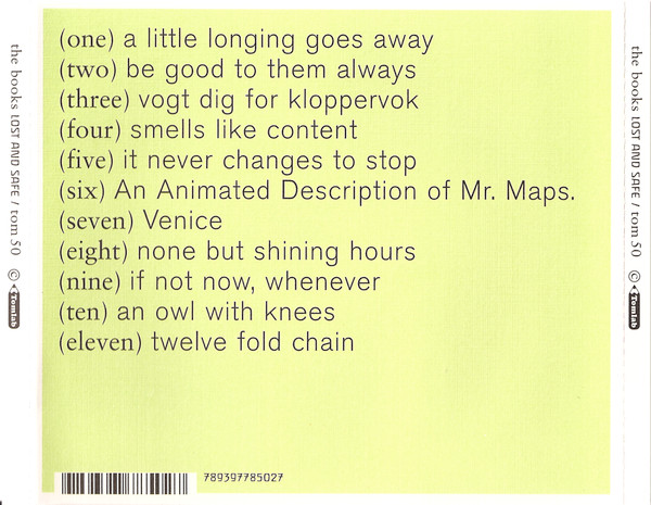 The Books - Lost And Safe | Tomlab (tom 50) - 2