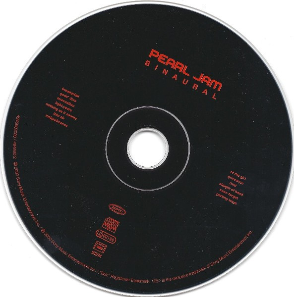 Pearl Jam - Binaural | Epic (494590 2) - 3