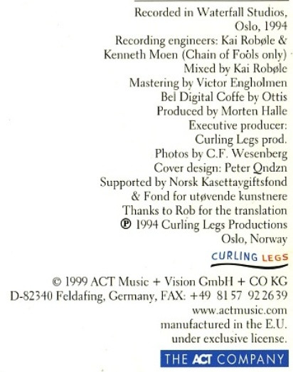 Sidsel Endresen / Bugge Wesseltoft - Nightsong | ACT (ACT 9004-2)