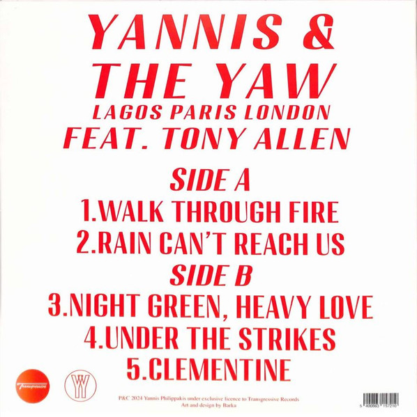 Yannis & The Yaw feat. Tony Allen - Lagos Paris London | Transgressive Records (TRANS787X) - 2