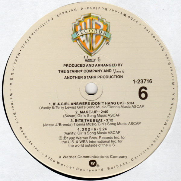 Vanity 6 - Vanity 6 | Warner Bros. Records (9 23716-1) - 4 Vanity 6 - Vanity 6 | Warner Bros. Records (9 23716-1) - 4