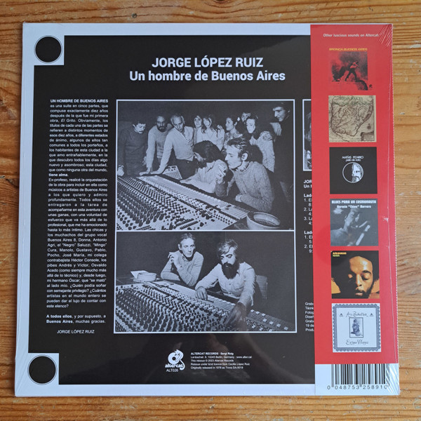 Jorge López Ruiz - Un Hombre De Buenos Aires | Altercat Records (ALT026) Jorge López Ruiz - Un Hombre De Buenos Aires | Altercat Records (ALT026)