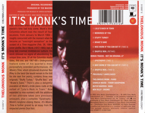 Thelonious Monk - It's Monk's Time | Columbia (513357 2) - 2