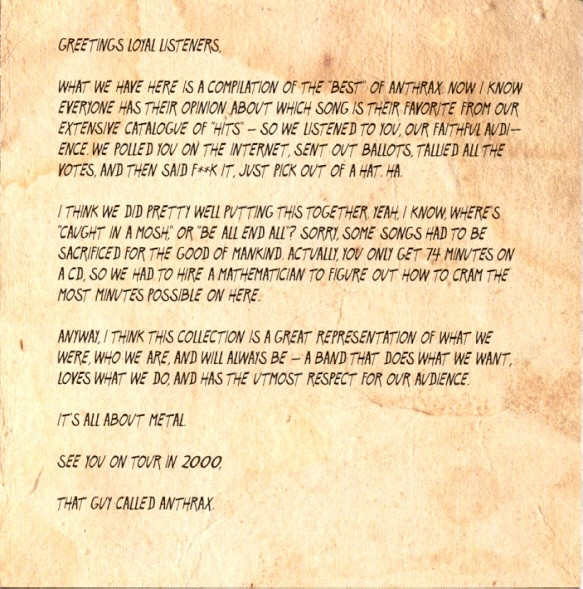 Anthrax - Return Of The Killer A's | Beyond (63985-78067-2) - 4 Anthrax - Return Of The Killer A's | Beyond (63985-78067-2) - 4