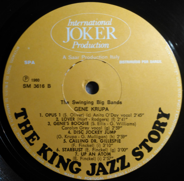 Gene Krupa - The Swinging Big Bands (1945/1947) | Joker (SM 3616) - 3