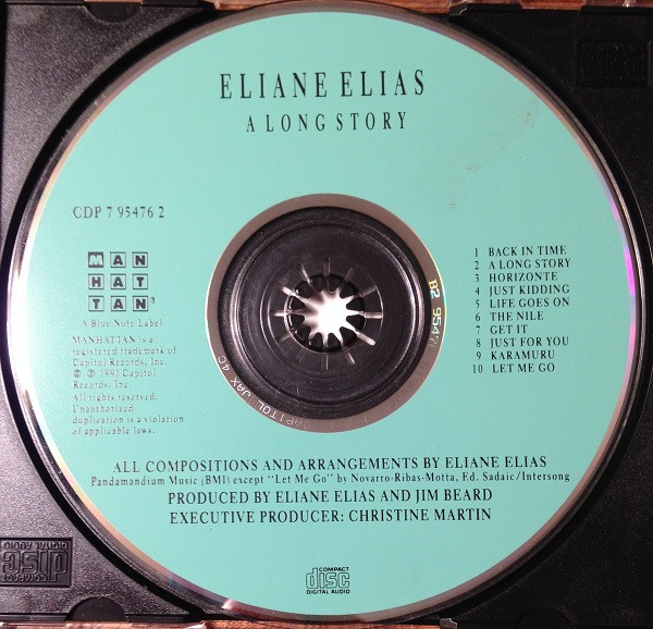 Eliane Elias - A Long Story | Manhattan Records (CDP 7 95476 2) - 2 Eliane Elias - A Long Story | Manhattan Records (CDP 7 95476 2) - 2