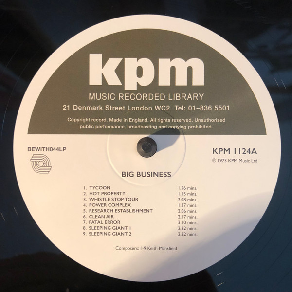 Keith Mansfield / Alan Hawkshaw / David Snell - Big Business / Wind Of Change | Be With Records (BEWITH044LP) - 3 Keith Mansfield / Alan Hawkshaw / David Snell - Big Business / Wind Of Change | Be With Records (BEWITH044LP) - 3