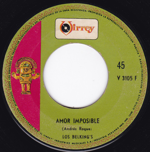 Los Belking's - Setima Patrulla / Amor Imposible | Virrey (V 3105 F) - 2