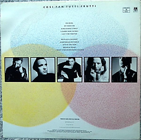 Squeeze - Cosi Fan Tutti Frutti [Vinyl] | A&M Records (SP-5085) - 2