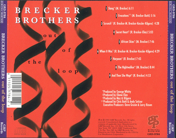 The Brecker Brothers - Out Of The Loop | GRP (GRD-9784) - 2