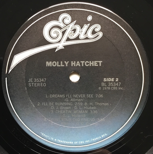 Molly Hatchet - Molly Hatchet | Epic (JE 35347) - 4 Molly Hatchet - Molly Hatchet | Epic (JE 35347) - 4