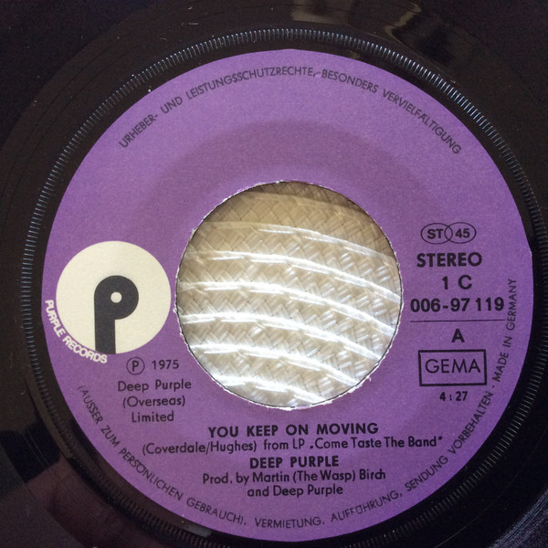 Deep Purple - You Keep On Moving | Purple Records (1C 006-97 119) - 3 Deep Purple - You Keep On Moving | Purple Records (1C 006-97 119) - 3