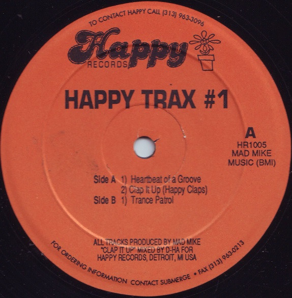 Mike Banks - Happy Trax # 1 | Happy Records (HR1005) - main Mike Banks - Happy Trax # 1 | Happy Records (HR1005) - main