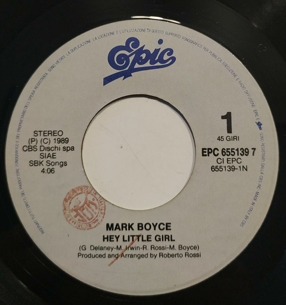 Mark Boyce - Hey little Girl | Epic (EPC6551397) - 3