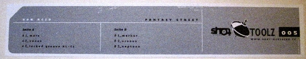 Rob Acid - Fantasy Street | Shot Toolz (SHOT TOOLZ 05) - 2 Rob Acid - Fantasy Street | Shot Toolz (SHOT TOOLZ 05) - 2