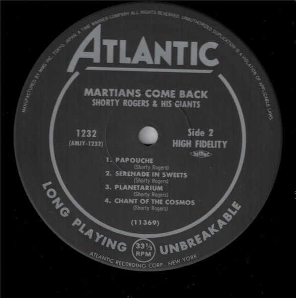 Shorty Rogers And His Giants - Martians Come Back [Vinyl] | Atlantic (AMJY-1232) - 5