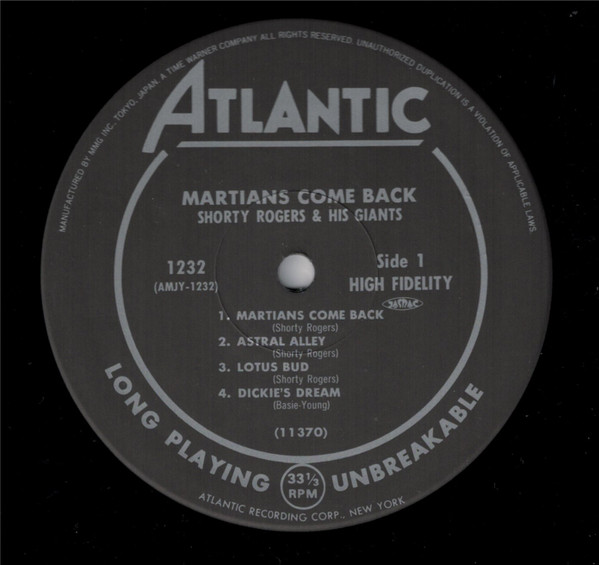 Shorty Rogers And His Giants - Martians Come Back [Vinyl] | Atlantic (AMJY-1232) - 4