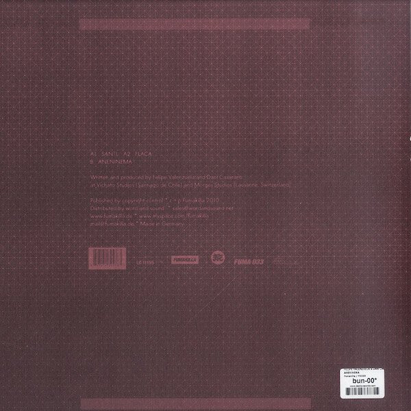 Dani Casarano & Felipe Valenzuela - Aneninema | Fumakilla (FUMA 033) - main