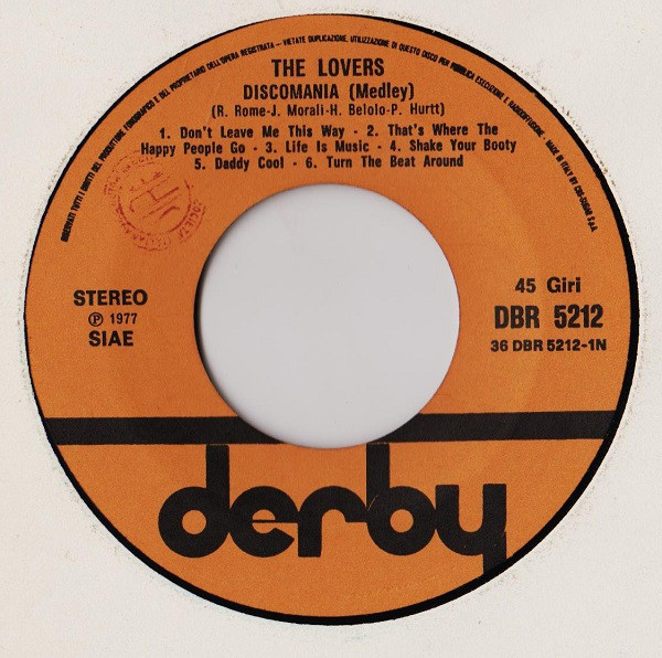 The Lovers - Discomania | Derby (DBR 5212) - 3