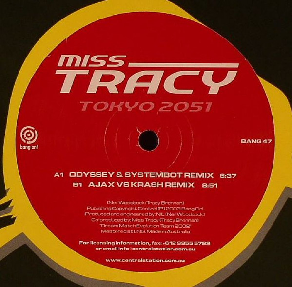 Miss Tracy - Tokyo 2051 | Bang On! (BANG 47) - 2