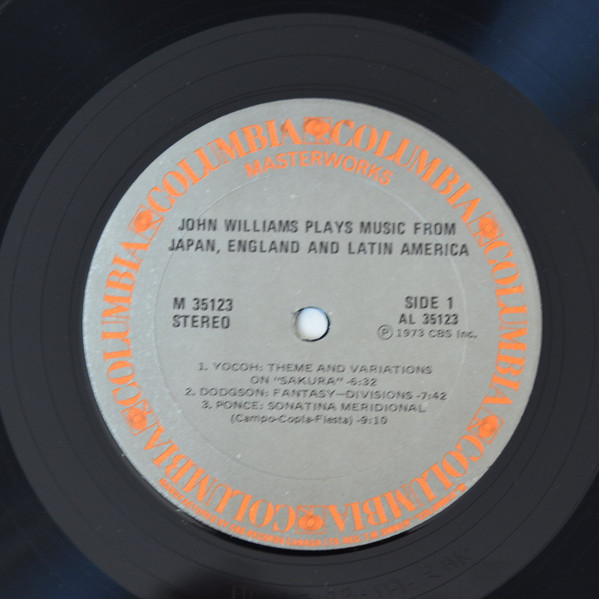 John Williams - Music From England Japan Brazil Venezuela Argentina And Mexico | Columbia Masterworks (M 35123) - 3 John Williams - Music From England Japan Brazil Venezuela Argentina And Mexico | Columbia Masterworks (M 35123) - 3