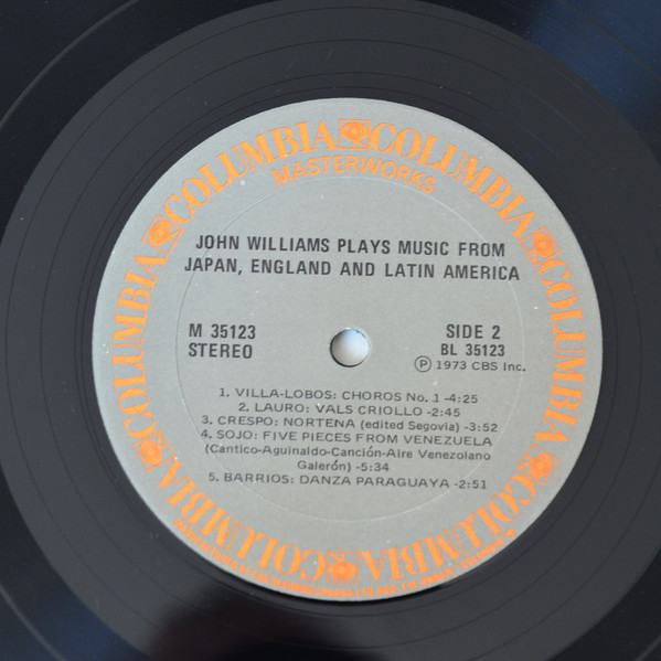 John Williams - Music From England Japan Brazil Venezuela Argentina And Mexico | Columbia Masterworks (M 35123) - 4 John Williams - Music From England Japan Brazil Venezuela Argentina And Mexico | Columbia Masterworks (M 35123) - 4