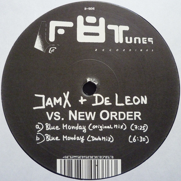 JamX & De Leon Vs. New Order - Blue Monday | Fate Recordings (f8t-010-12) - 2