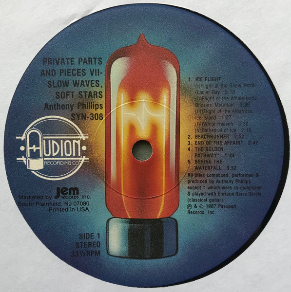 Anthony Phillips - Private Parts And Pieces VII: Slow Waves, Soft Stars | Audion Recording Co (SYN 308) - 4 Anthony Phillips - Private Parts And Pieces VII: Slow Waves, Soft Stars | Audion Recording Co (SYN 308) - 4