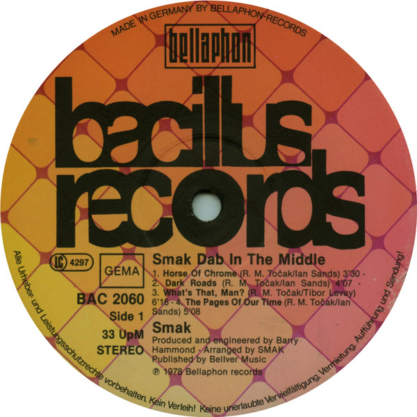 Smak - Smak Dab In The Middle | Bacillus Records (BAC 2060) - 3 Smak - Smak Dab In The Middle | Bacillus Records (BAC 2060) - 3