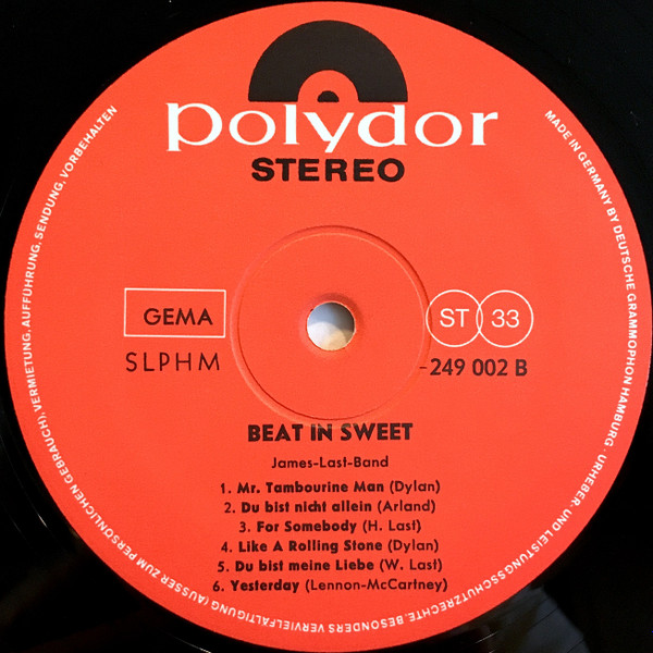 The James Last Band - Beat In Sweet | Polydor (249 002) - 2