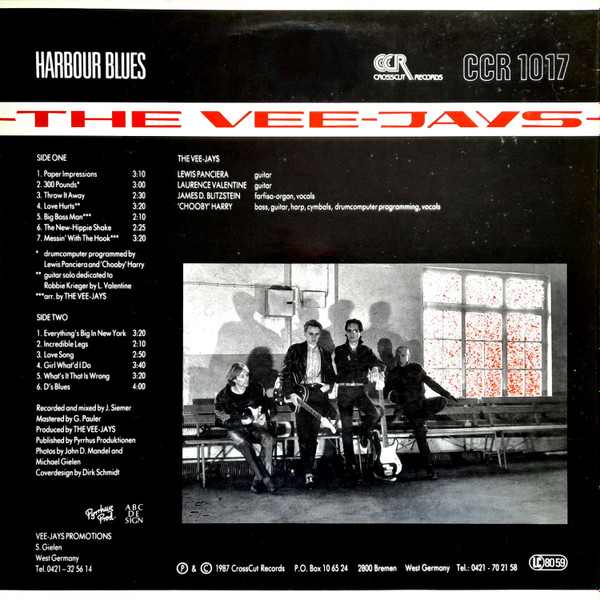 The Vee-Jays - Harbour Blues | Crosscut Records (CCR 1017) - 2 The Vee-Jays - Harbour Blues | Crosscut Records (CCR 1017) - 2