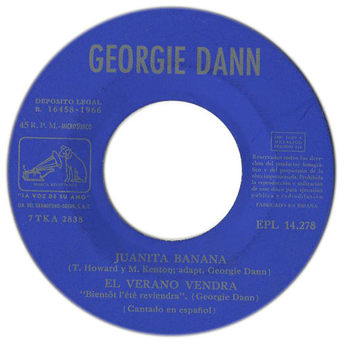 Georgie Dann - Juanita Banana | La Voz De Su Amo (EPL 14.278) - 3