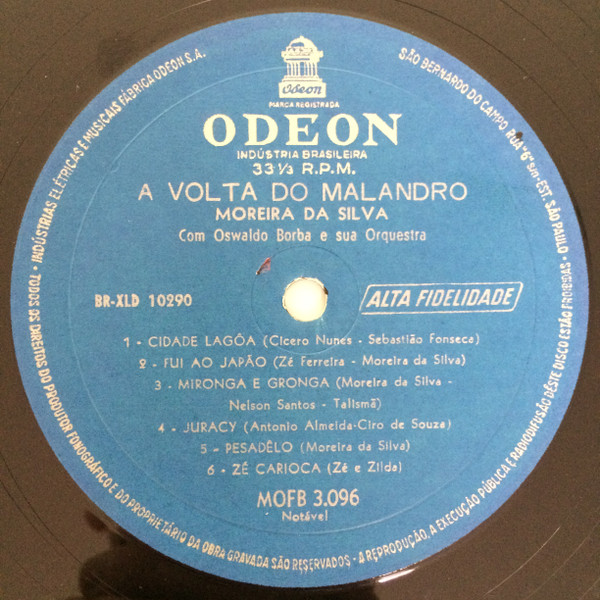 Moreira Da Silva - A Volta Do Malandro | Odeon (MOFB 3.096) - 4