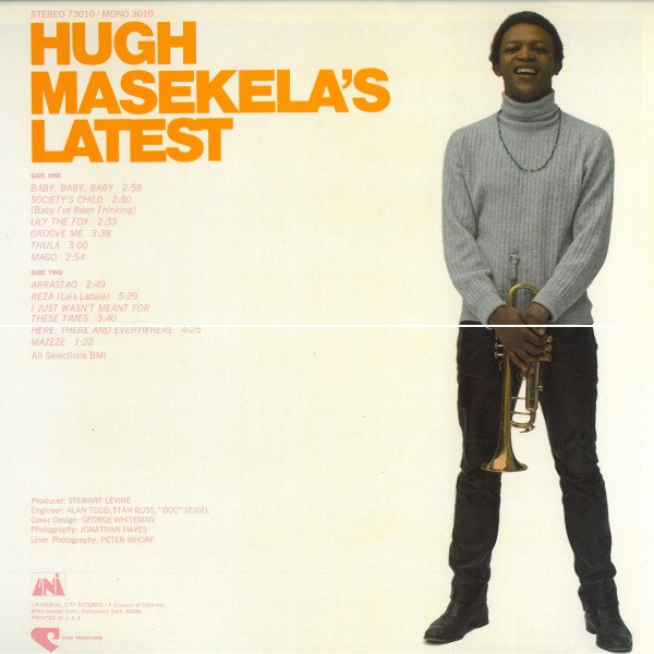 Hugh Masekela - Hugh Masekela's Latest | UNI Records (73010) - 2