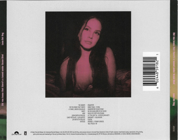 Lana Del Rey - Did You Know That There's A Tunnel Under Ocean Blvd | Polydor (4859182) - 2