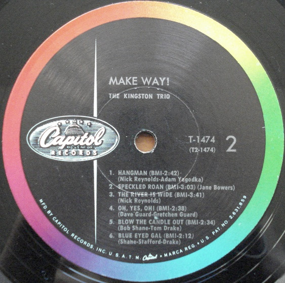 Kingston Trio - Make Way! | Capitol Records (T1474) - 4