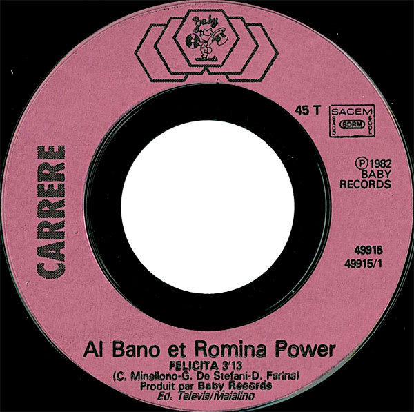 Al Bano & Romina Power - Felicità | Baby Records (49.915) - 3 Al Bano & Romina Power - Felicità | Baby Records (49.915) - 3
