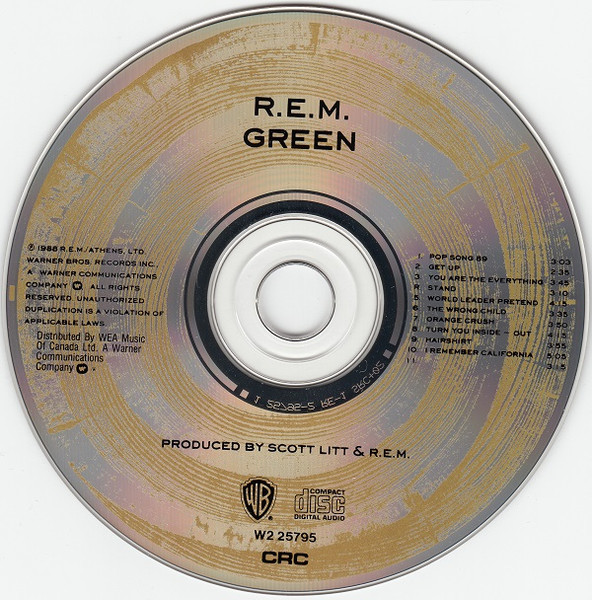 R.E.M. - Green [CD] | Warner Bros. Records (W2 25795) - 3