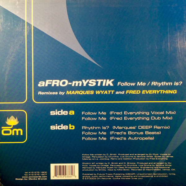 Afro-Mystik - Follow Me / Rhythm Is? | OM Records (OM 138 SV) - 2 Afro-Mystik - Follow Me / Rhythm Is? | OM Records (OM 138 SV) - 2