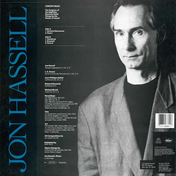 Jon Hassell - The Surgeon Of The Nightsky Restores Dead Things By The Power Of Sound | Intuition Records (C1-46880) - 2 Jon Hassell - The Surgeon Of The Nightsky Restores Dead Things By The Power Of Sound | Intuition Records (C1-46880) - 2