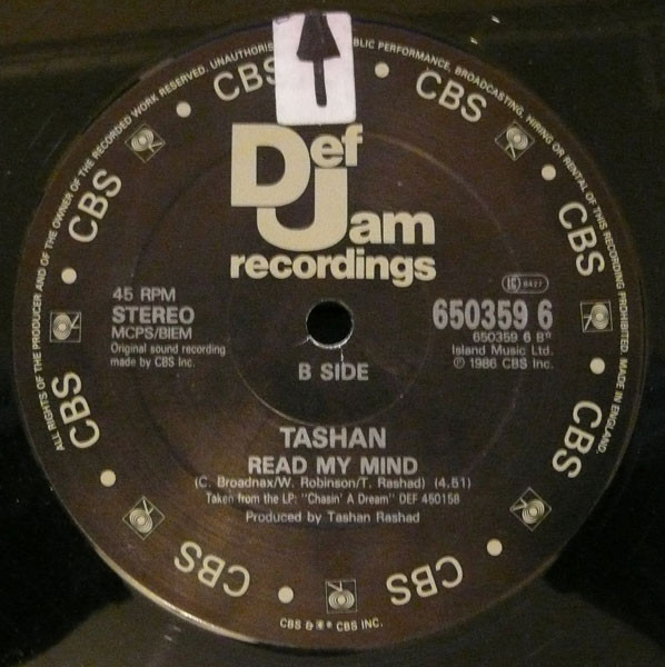 Tashan - Chasin' A Dream | Def Jam Recordings (650359 6) - 4 Tashan - Chasin' A Dream | Def Jam Recordings (650359 6) - 4