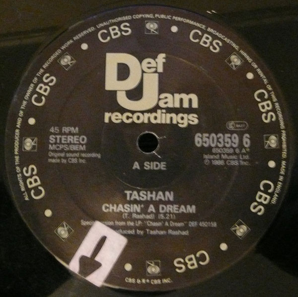 Tashan - Chasin' A Dream | Def Jam Recordings (650359 6) - 3 Tashan - Chasin' A Dream | Def Jam Recordings (650359 6) - 3