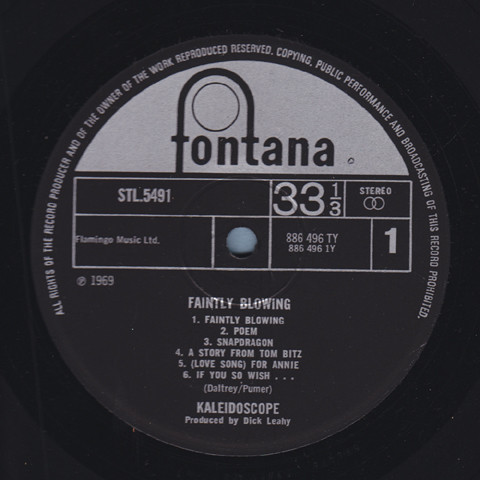 Kaleidoscope - Faintly Blowing | Fontana (STL 5491) - 4