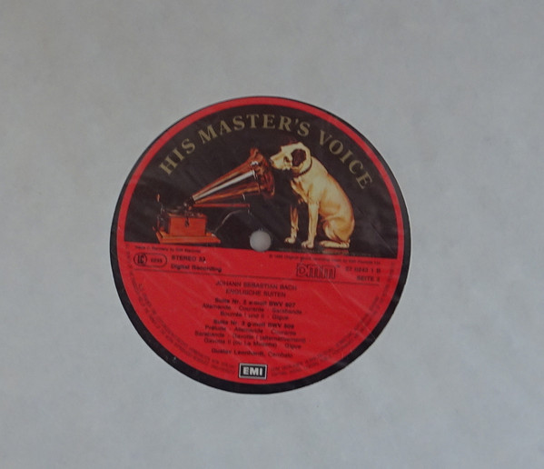 Johann Sebastian Bach , Gustav Leonhardt - Enlische Suiten - English Suites - Suites Anglais | His Master's Voice (27 0243 3) - 4 Johann Sebastian Bach , Gustav Leonhardt - Enlische Suiten - English Suites - Suites Anglais | His Master's Voice (27 0243 3) - 4