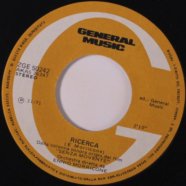 Ennio Morricone - Senza Motivo Apparente / Ricerca | General Music (ZGE 50242) - 4 Ennio Morricone - Senza Motivo Apparente / Ricerca | General Music (ZGE 50242) - 4